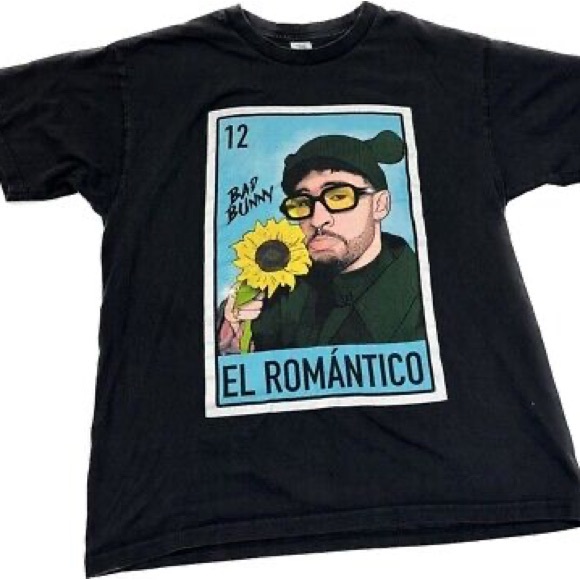 Bad Bunny El Romantico T-shirt Sz S - Picture 2 of 6